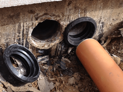 Anwendung einbau Frosheda Dichtung Kernbohrung Anwendung einbau Frosheda Dichtung Kernbohrung