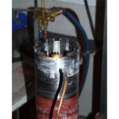 Bohrkronen-Reparatur Wiederbelegung